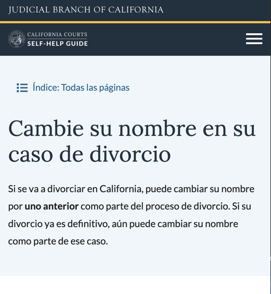 Entendiendo el Proceso de Cambio de Nombre Tras el Divorcio