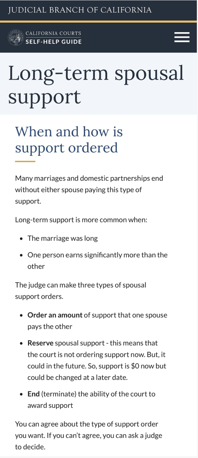 permanent spousal support