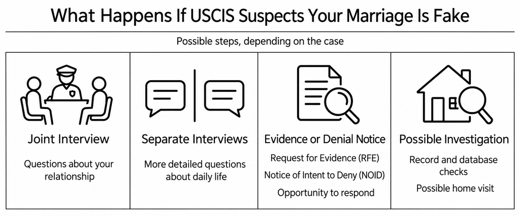 What Happens If USCIS Suspects Your Marriage Is Fake